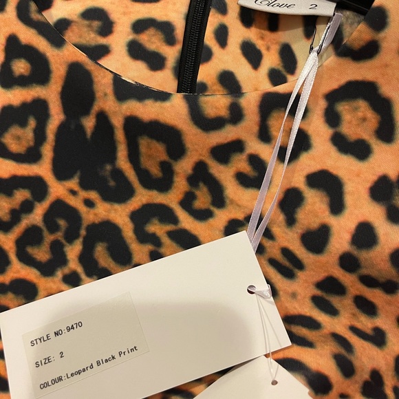 Clove leopard print dress 2 spandex - Picture 6 of 6